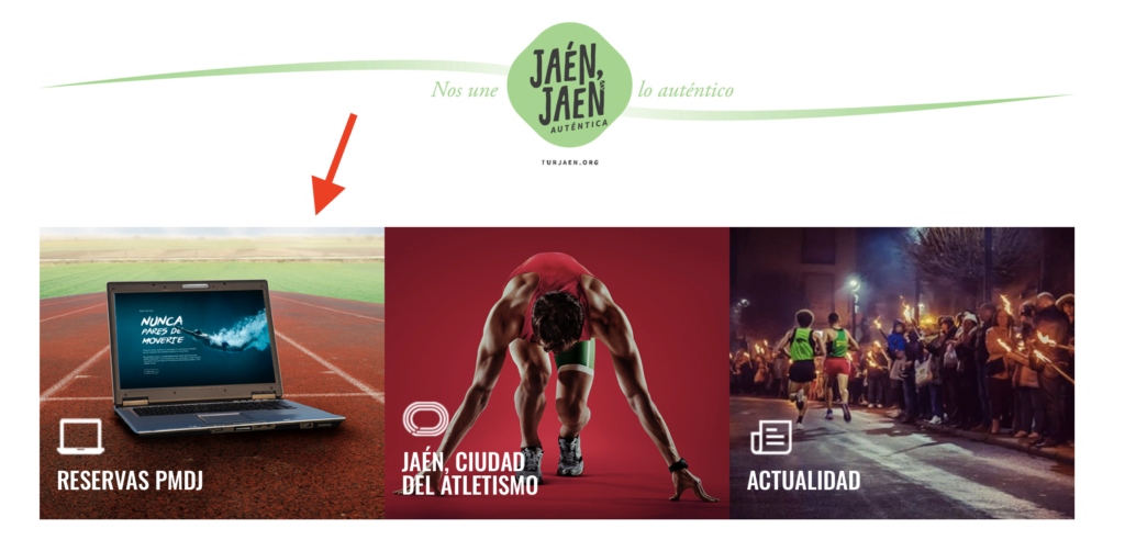 como reservar una pista de tenis en Jaén web del patronato