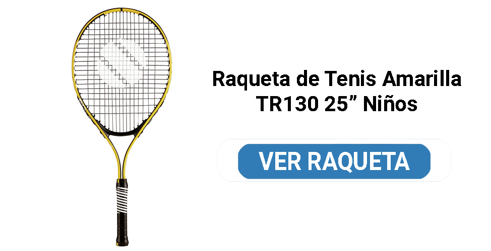Raqueta de Tenis Amarilla TR130 25” Niños